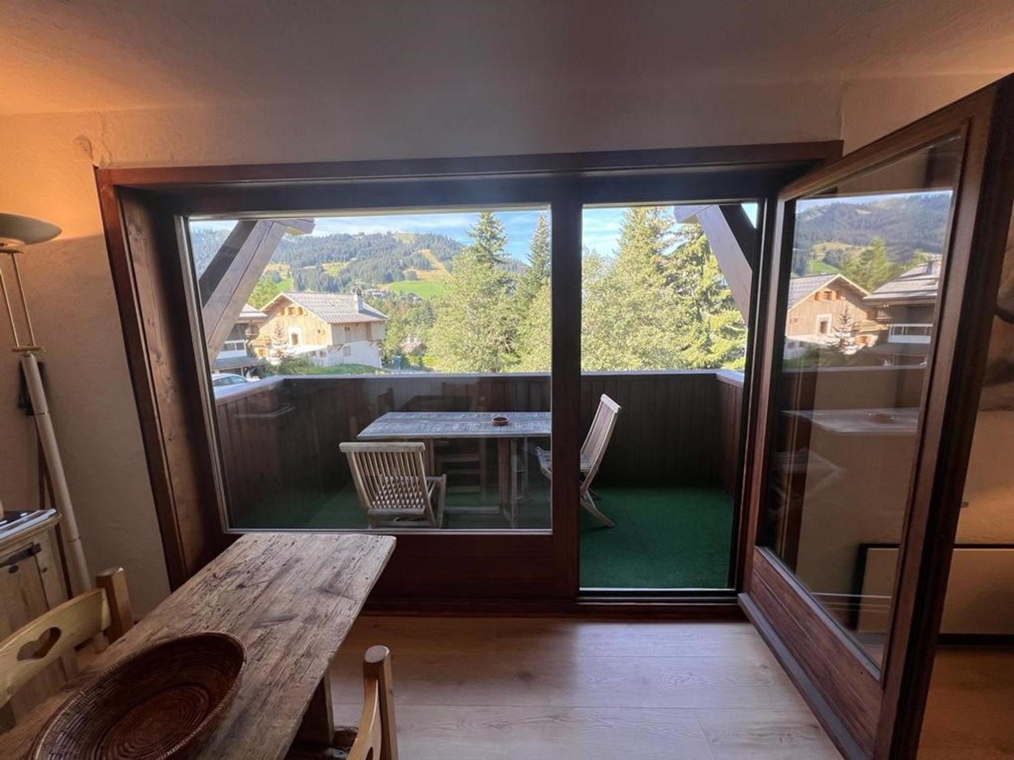 Studio 4 Pers - Balcon - Proximite Pistes Et Golf - Tv - Garage - Animaux Ok - Tennis En Ete - Fr-1-453-82 Megève Exteriör bild